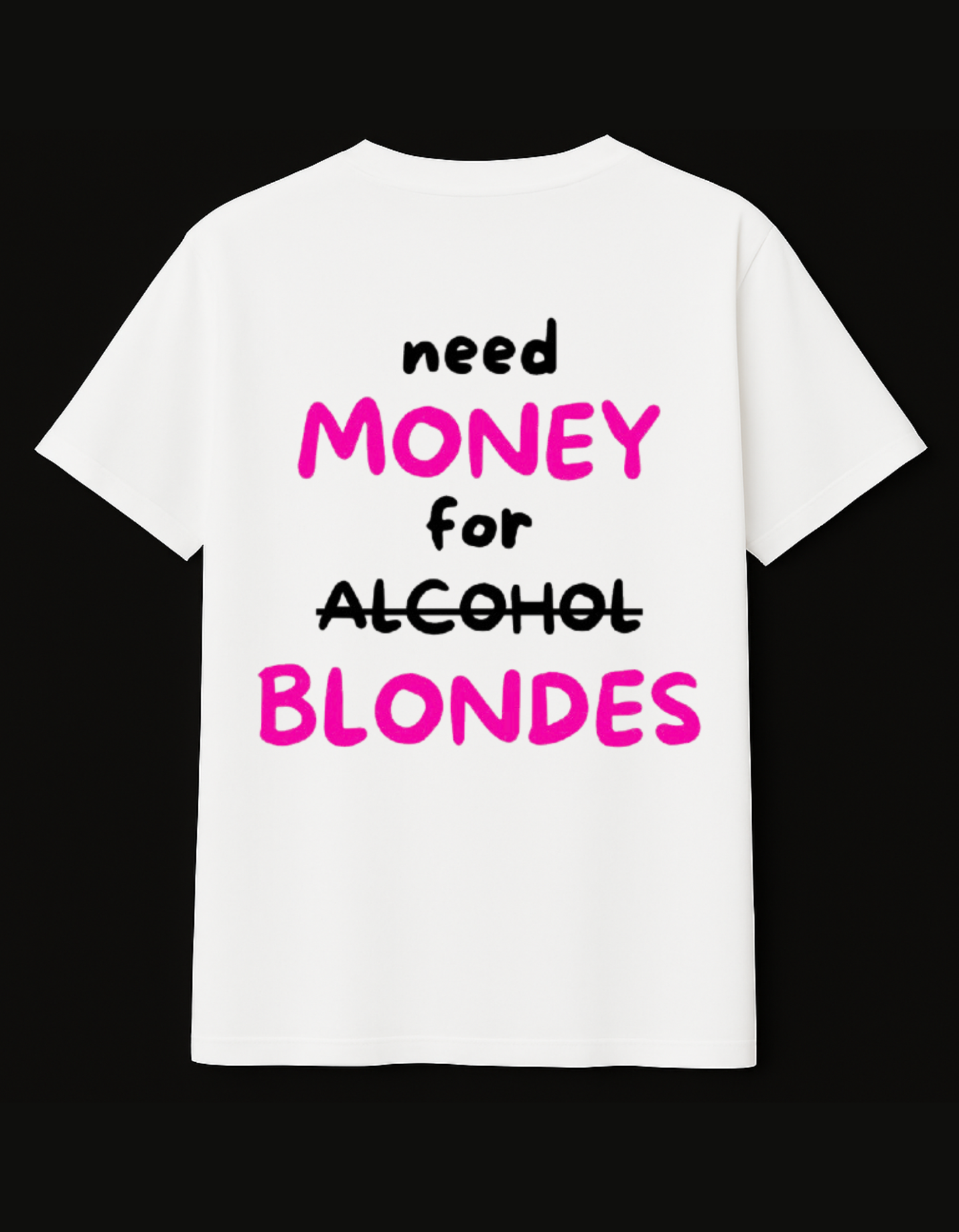 NEED MONEY FOR BLONDES