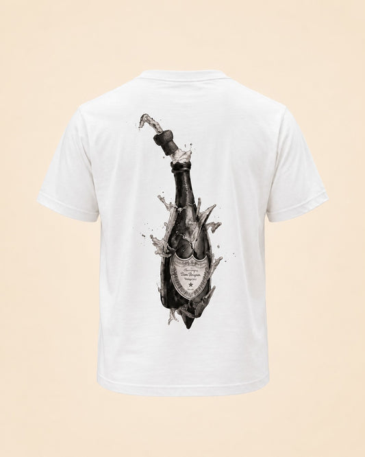 T-shirt Bouteille cassée Hustle Wear, vue de dos