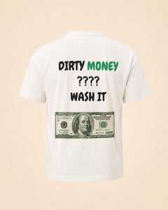 T-shirt Dirty Money Wash It Hustle Wear, vue de dos