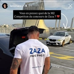 T-shirt Hustle Wear "Zaza Paye Pas" humour streetwear français provoc La Menace